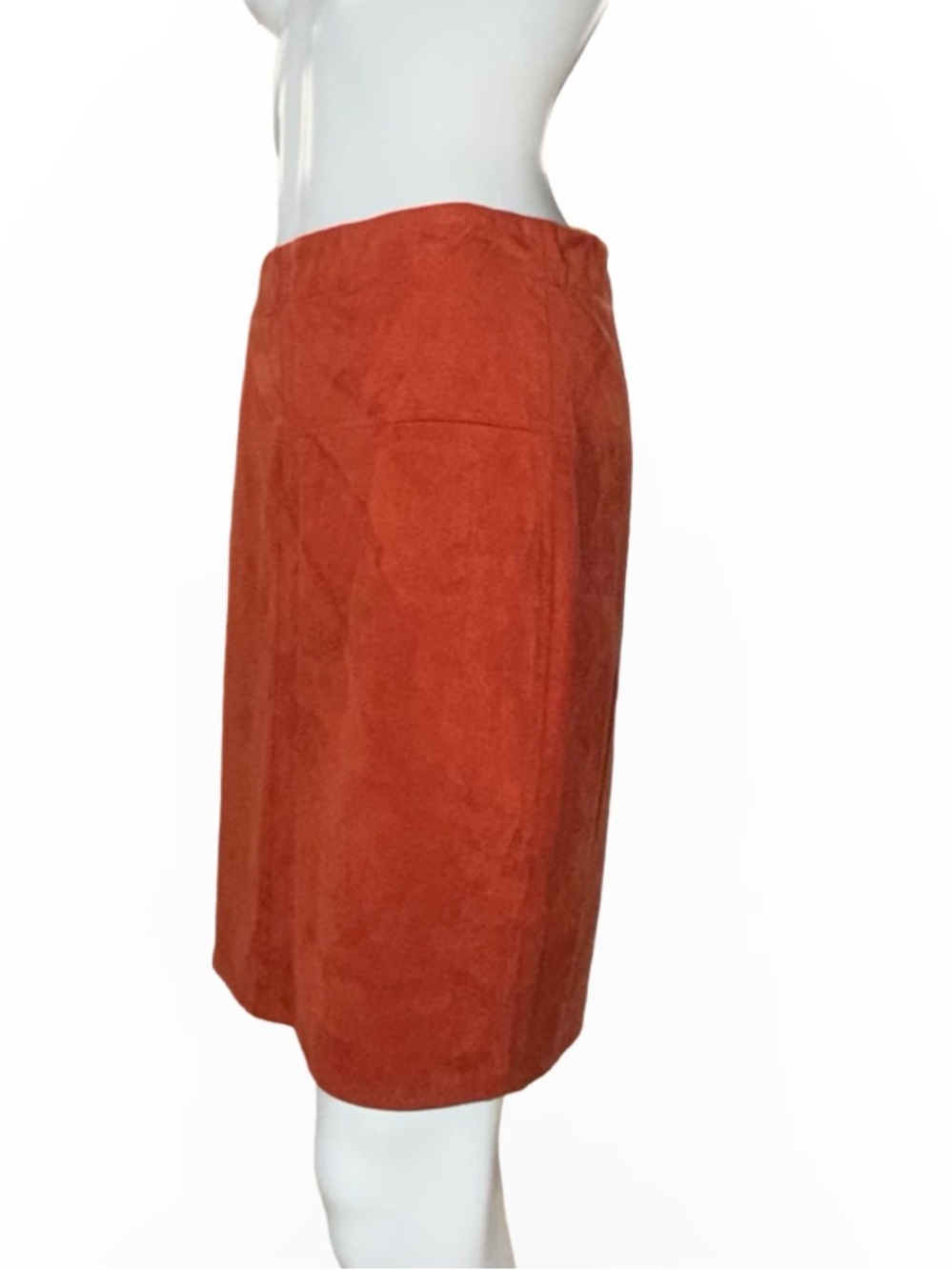 NWT Max Studio Terracotta Faux Suede A-Line Mini Skirt - Size S - Picture 2 of 11